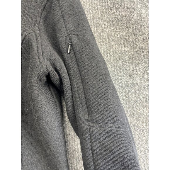 ExOfficio Jacket Womens Medium Black Hooded Full Zip Fleece Travel Outdoor Warm - Picture 3 of 7